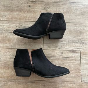 Womens black booties